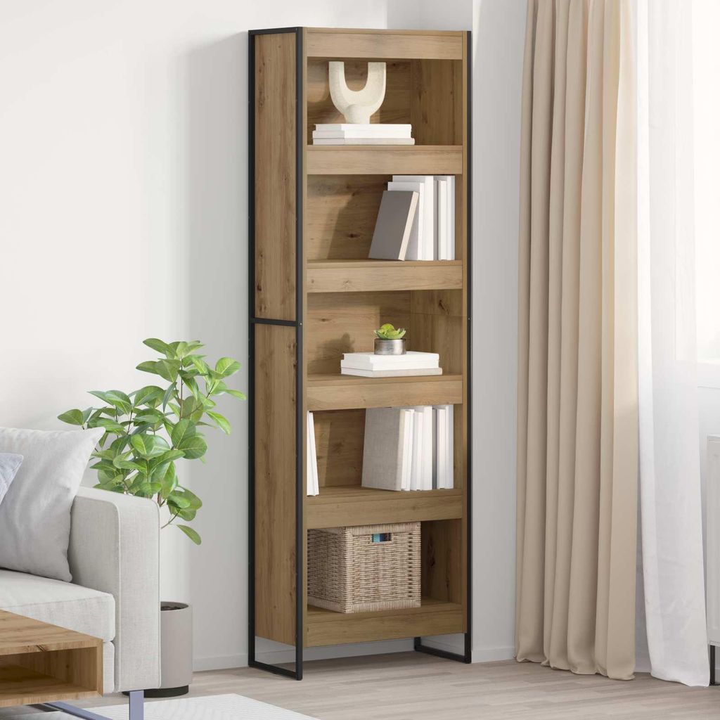 Maison Exclusive - Bücherregal 2 pcs Kunsthandwerk Eiche 60 x 30 x 189,5 cm