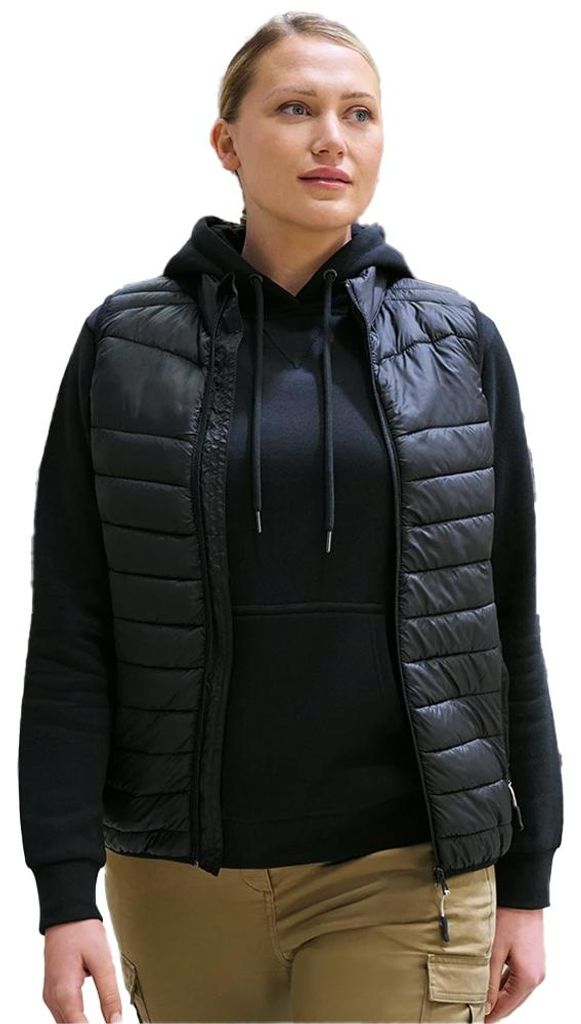 Brook Taverner - "Skyline Core" Weste für Damen, Wattiert PC8262 (XL) (Schwarz)