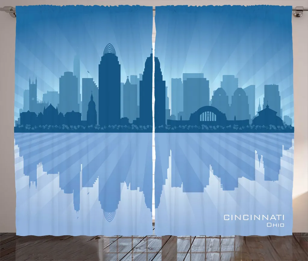 Tenda Soggiorno Blu Mare Cincinnati | ABAKUHAUS 280x175 cm