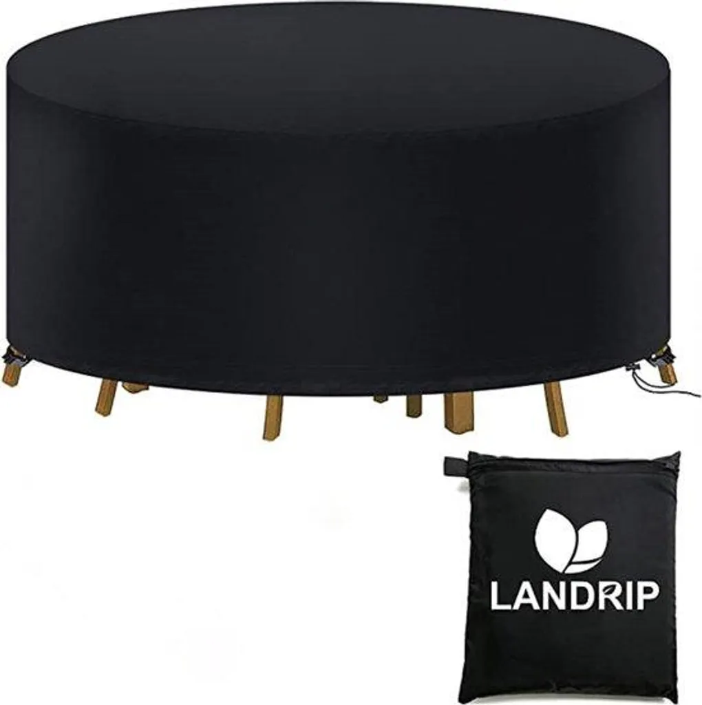 Bâche imperméable pour protéger mobilier de jardin 128x71 cm noire