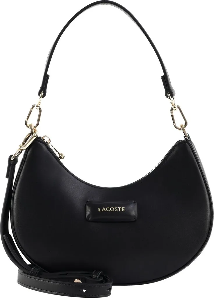 Sac à épaule bandoulière Moon Bag Lacoste noir compact et léger