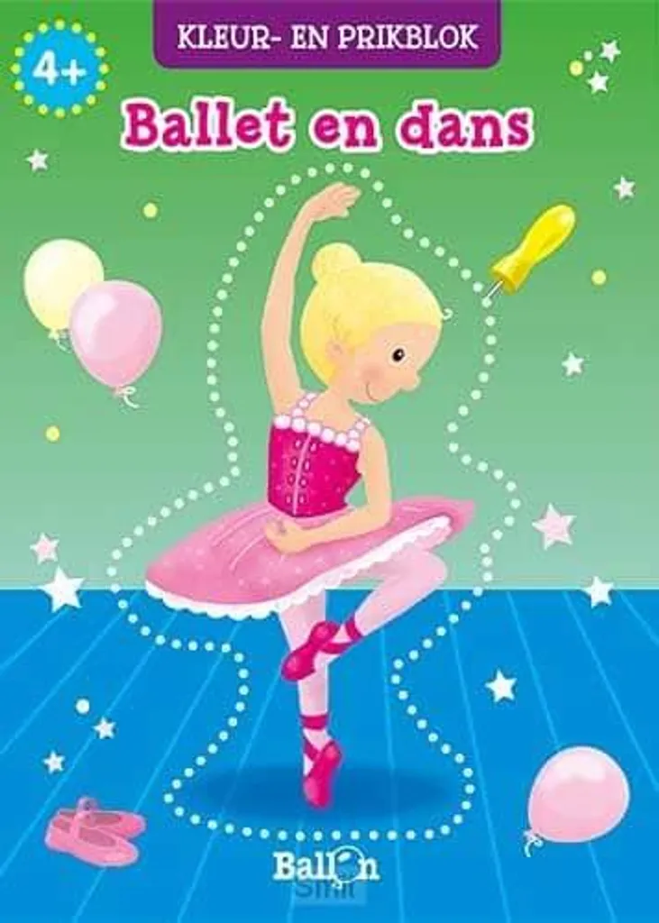 Bongers créatifs à colorier Pin-Block de massage ballet et danse 15cm