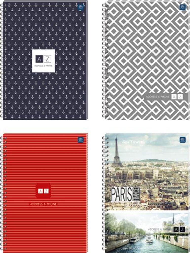 Interdruk Telefon- und Adressbuch A5 48 Blatt 100 g Spiralbindung