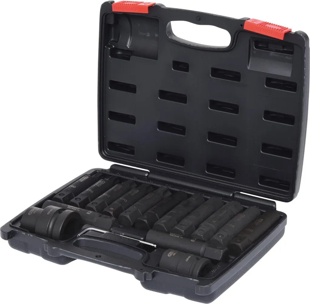 Coffret de douilles et embouts longs à chocs 3/4" 1" KS TOOLS 450.0420