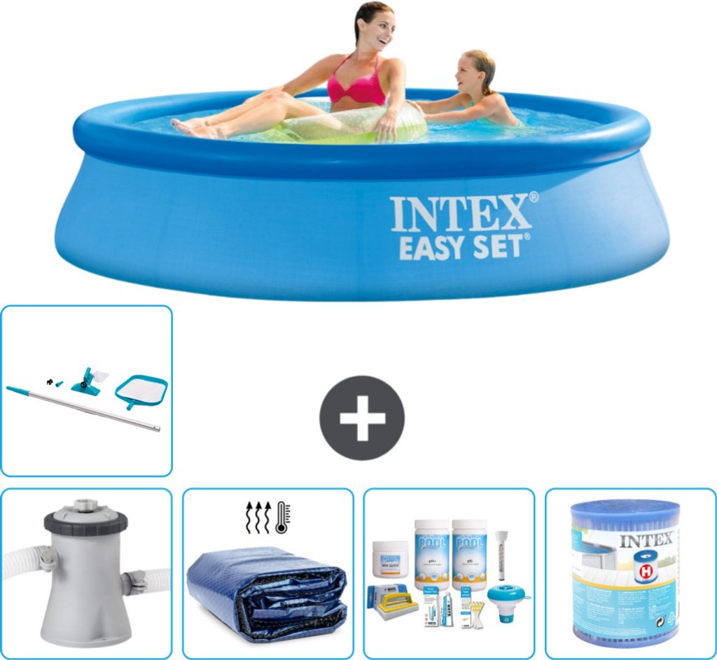 Intex runder aufblasbarer Easy Set-Schwimmpool – 244 x 61 Produktbild 