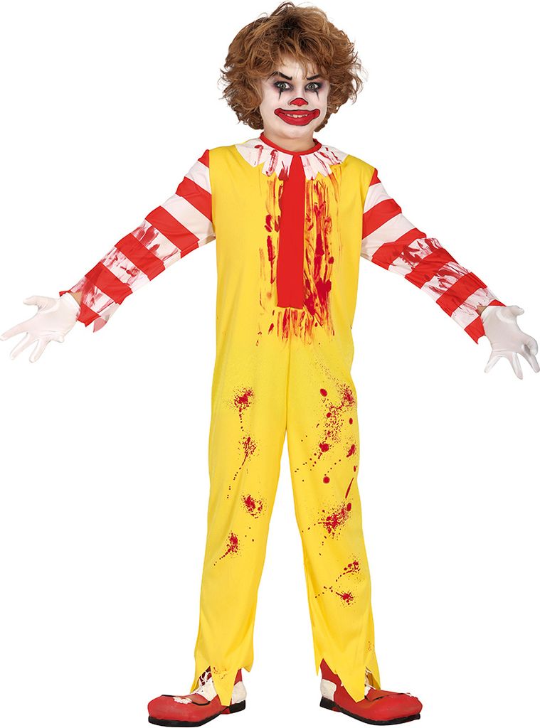 Kreepy Mac Clown Kind Kostuum 7-9