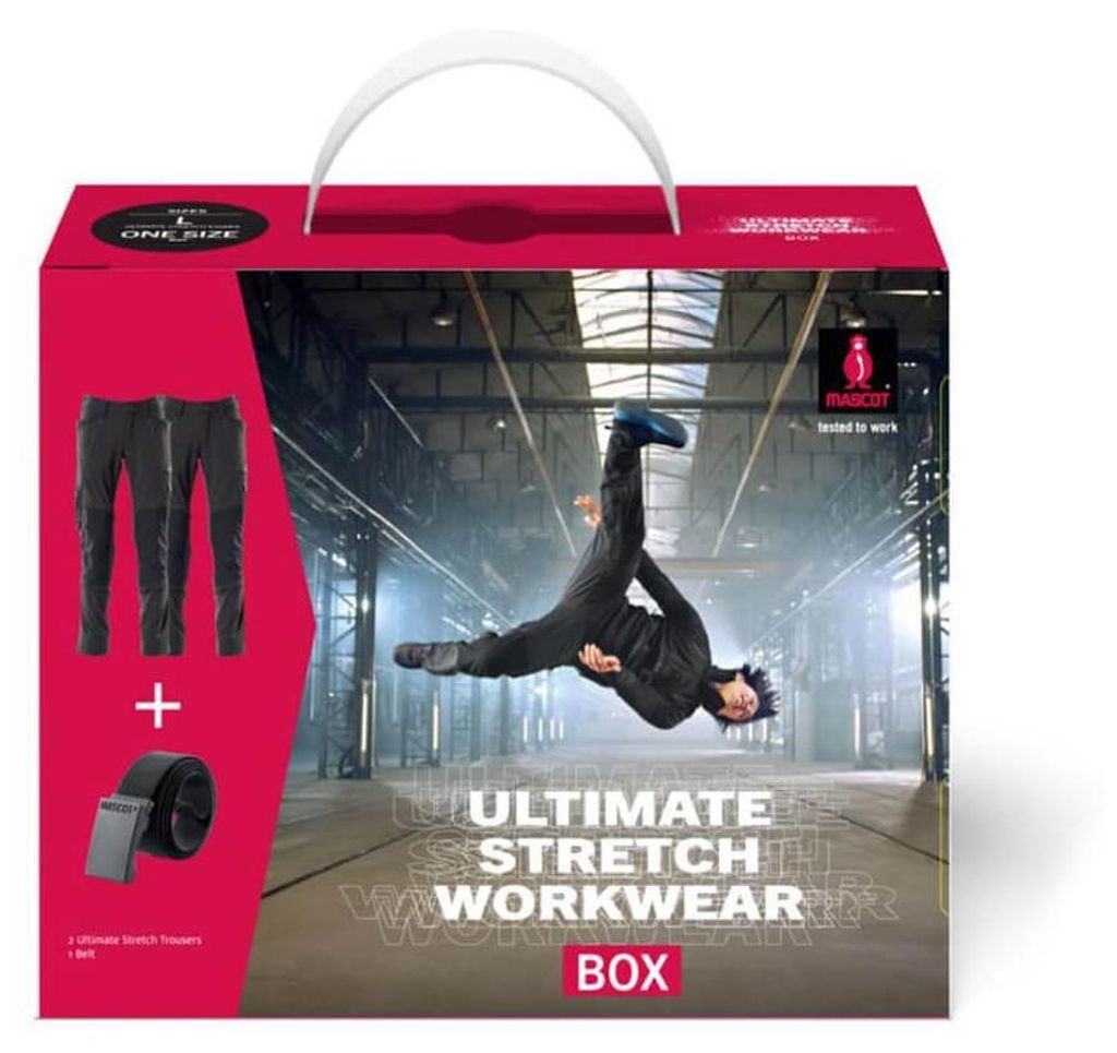 MASCOT Workwear-Box 2x Hose ACCELERATE 18479 + Gratisgürtel Produktbild 