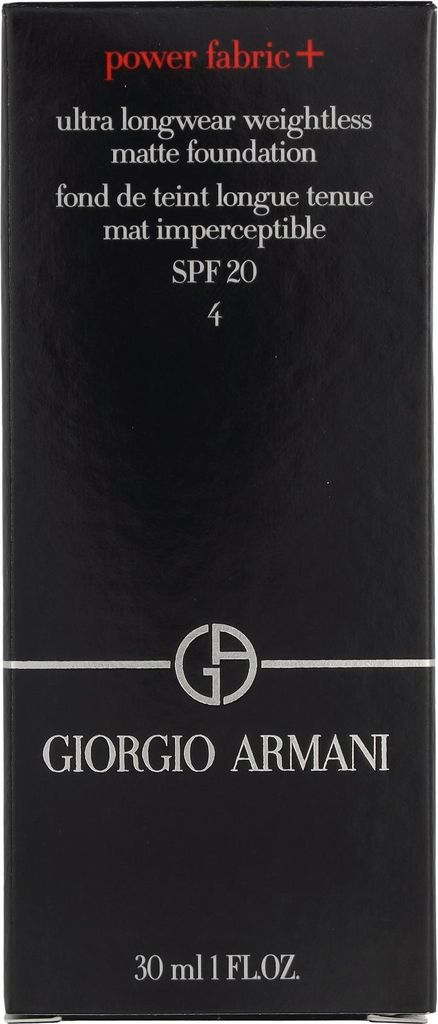 Armani Power Fabric+ Ultra Longwear Matte Foundation SPF20 Immagine del prodotto 