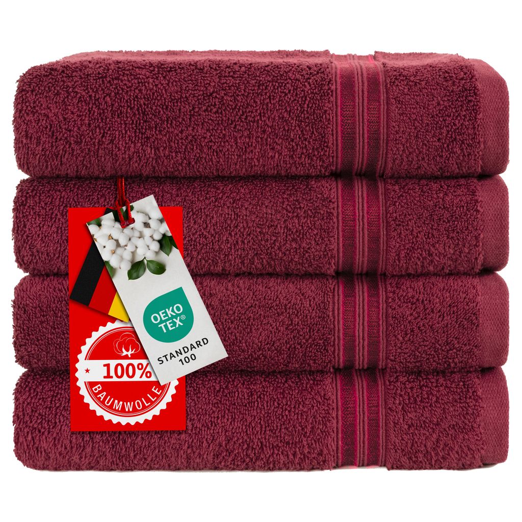 Hammetex Handtücher 4er Set 50x100 cm – 100% Baumwolle Produktbild 