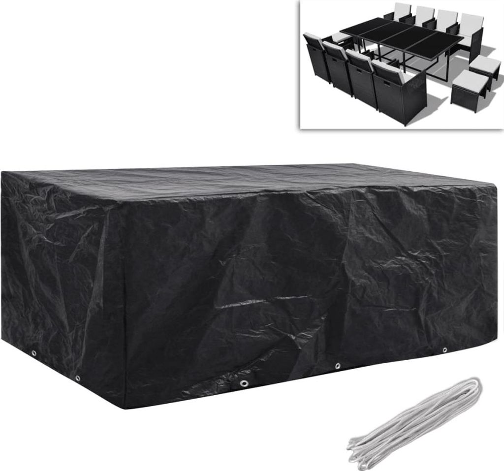 vidaXL Gartenmöbel-Abdeckungen 2 Stk. 10 Ösen 229x113 cm