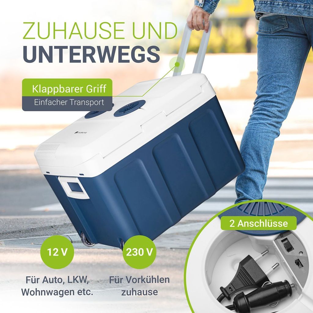 Juskys elektrische Kühlbox 40 Liter 12 V / 230 V für Auto, Produktbild 6
