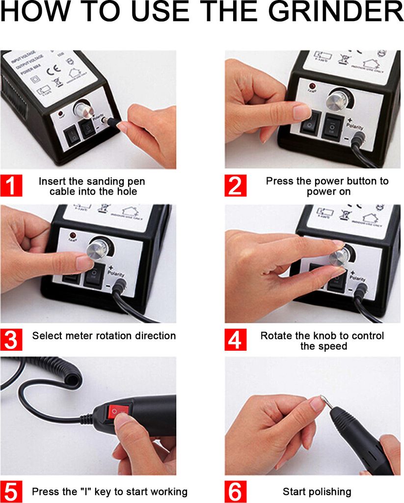 Speed Nagelfräser Elektrisch, Elektrische Nagelfeile Set Produktbild 13