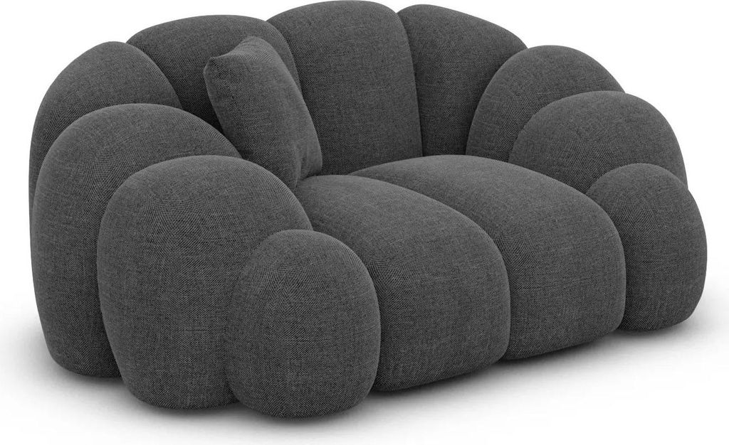 Strukturstoff Sessel Liora Anthrazit