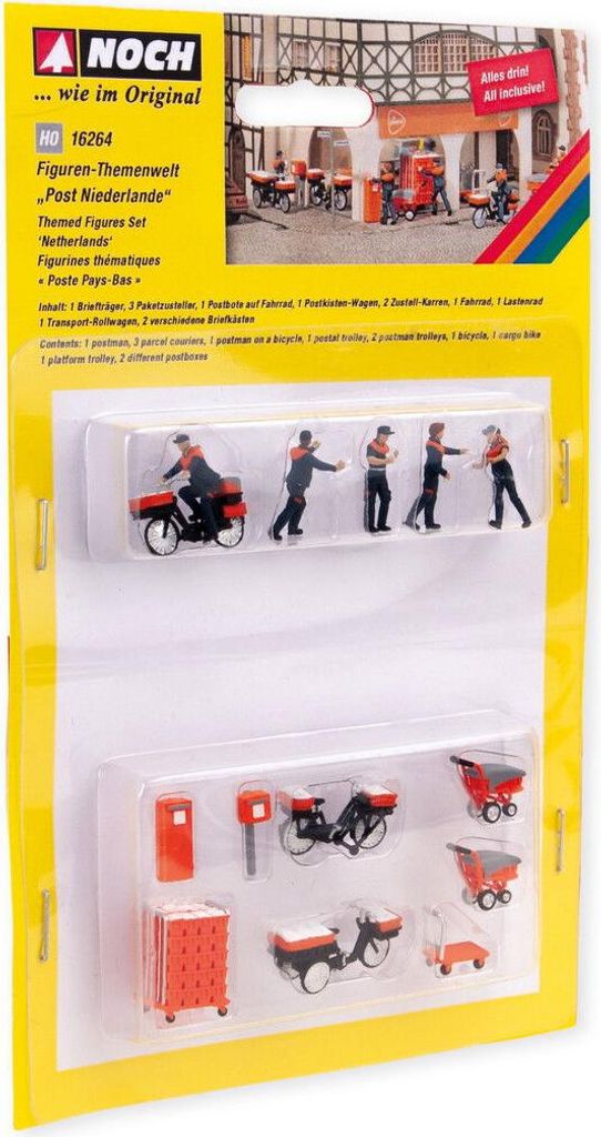 NOCH 16264 - 1/87 / H0 Figuren-Themenwelt „Post Niederlande“ - Neu