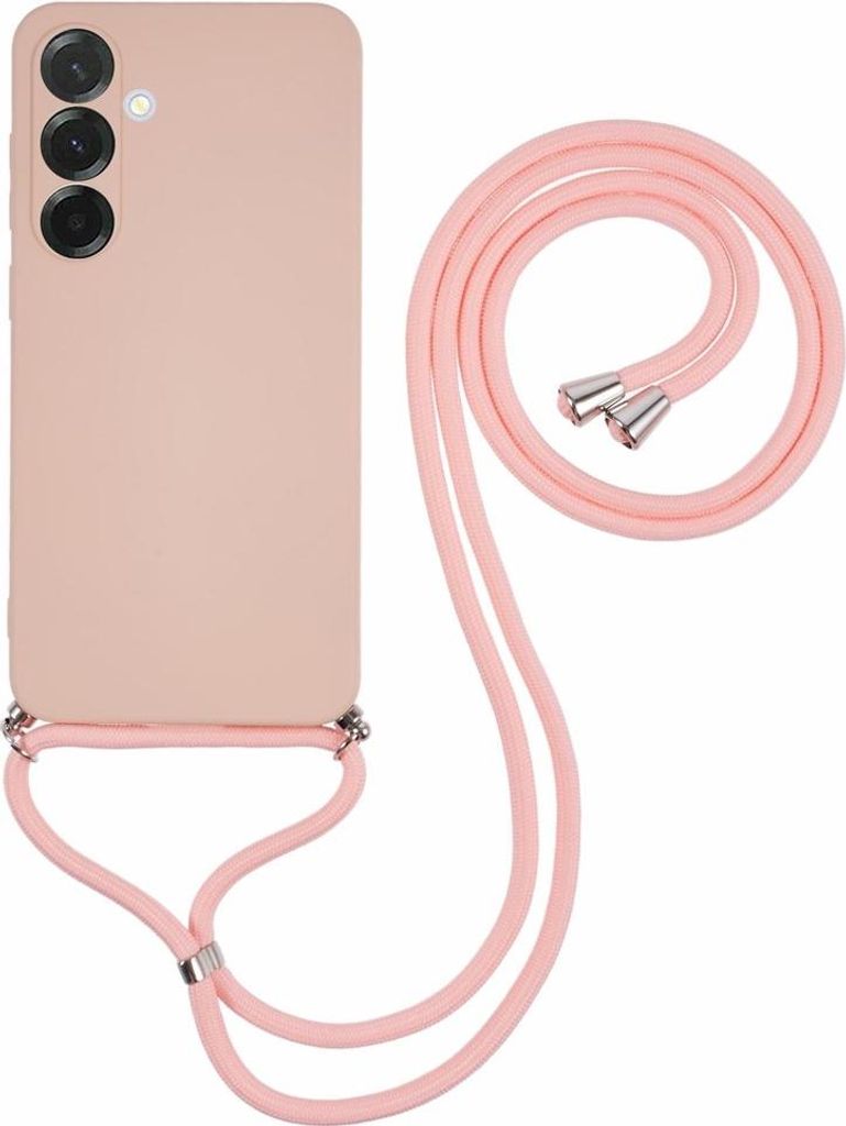 Samsung Galaxy A17 Hülle - Coverup Colour TPU Back Cover mit Handykette - Soft Amber