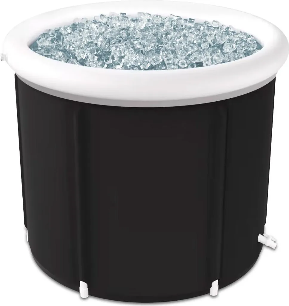 Vasca Ghiaccio EB14 Recovery - Cold Plunge Professionale 75x75cm Nero