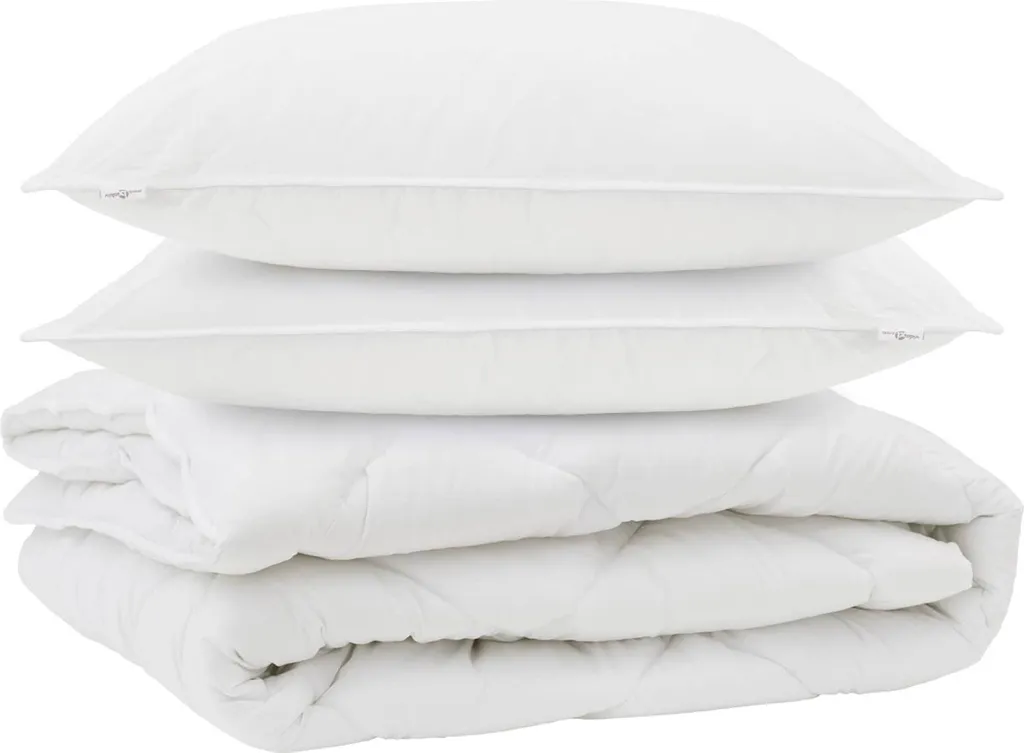 Set Piumino e Cuscini vidaXL Luxury White: Soffice Microfibra