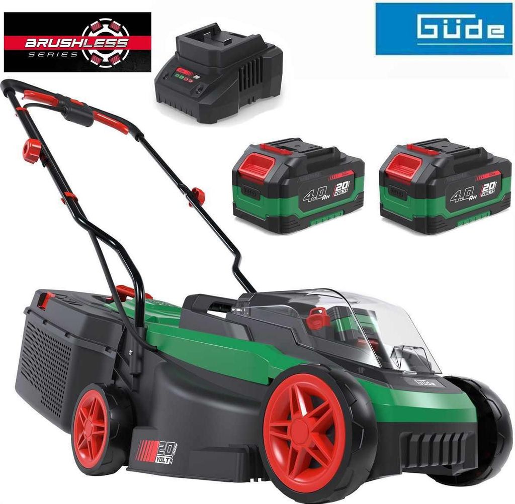 GÜDE City Akku Rasenmäher 320/20-4 mit 2 x Akku 4.0 Ah / Produktbild 