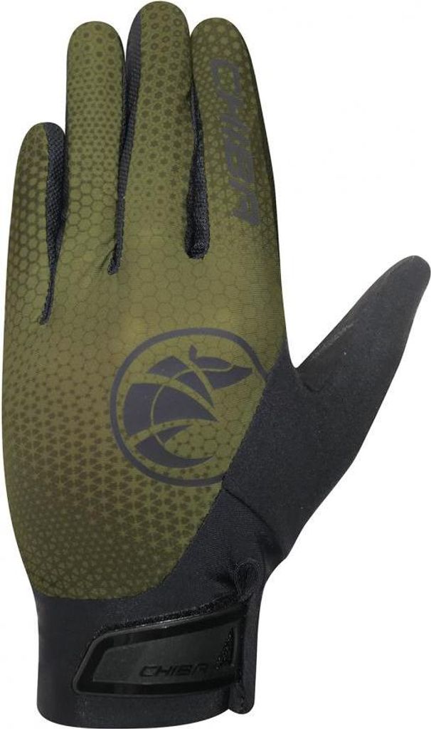 CHIBA BioXCell Touring - Radhandschuhe kurz, S, olive, Gelpolster & Touchfunk...