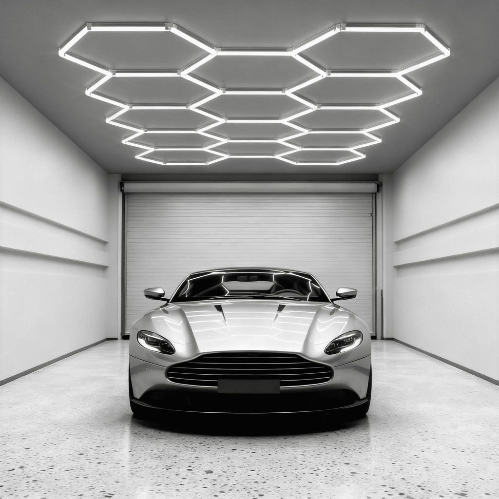Stropní světlo LZQ LED Hexagon - 14 panelů, 6500K bílá, Obrázek produktu 