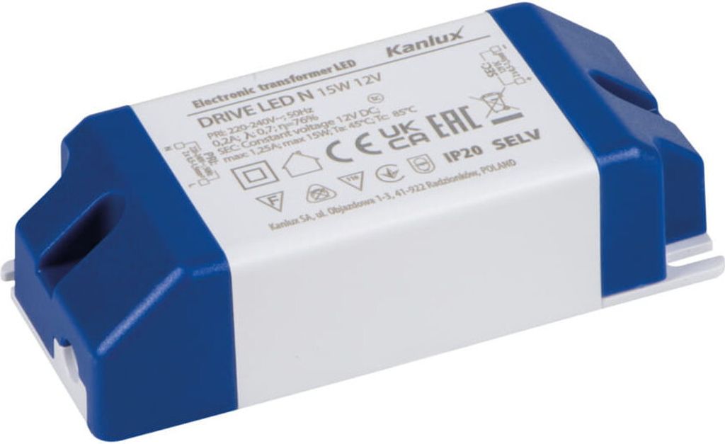 Kanlux Elektronischer Transformator DRIVE LED Weiß 23861