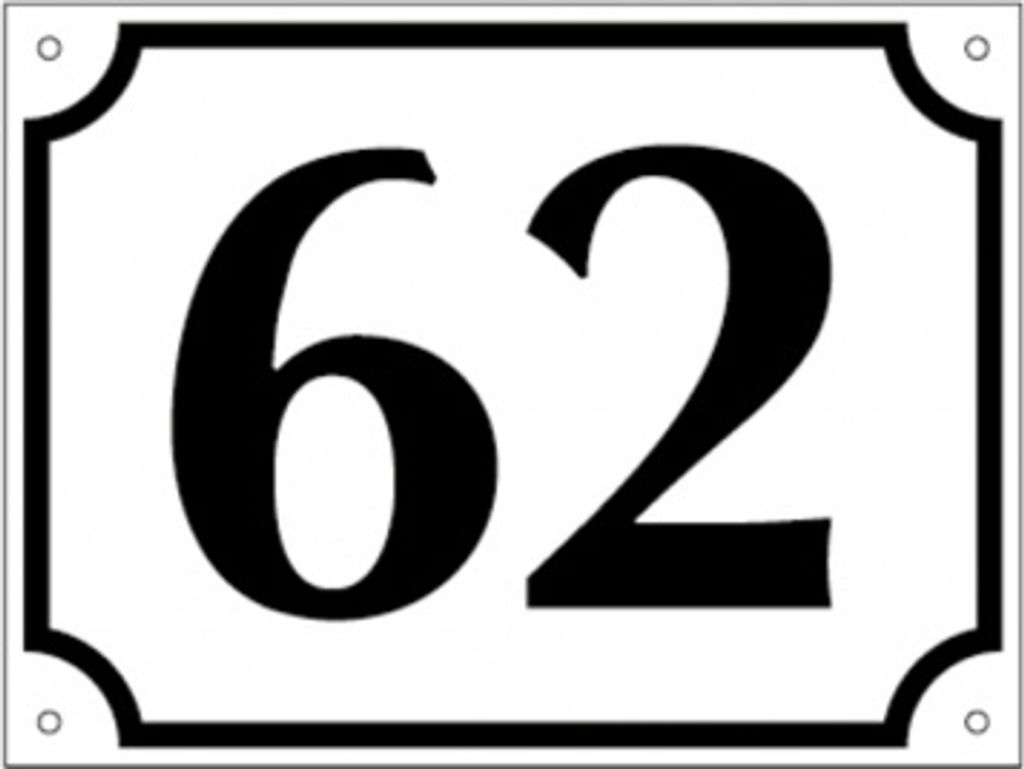 Dreifke Hausnummer, Aluminium geprägt, zweistellig (Nr. 10-99), schwarz/weiß...