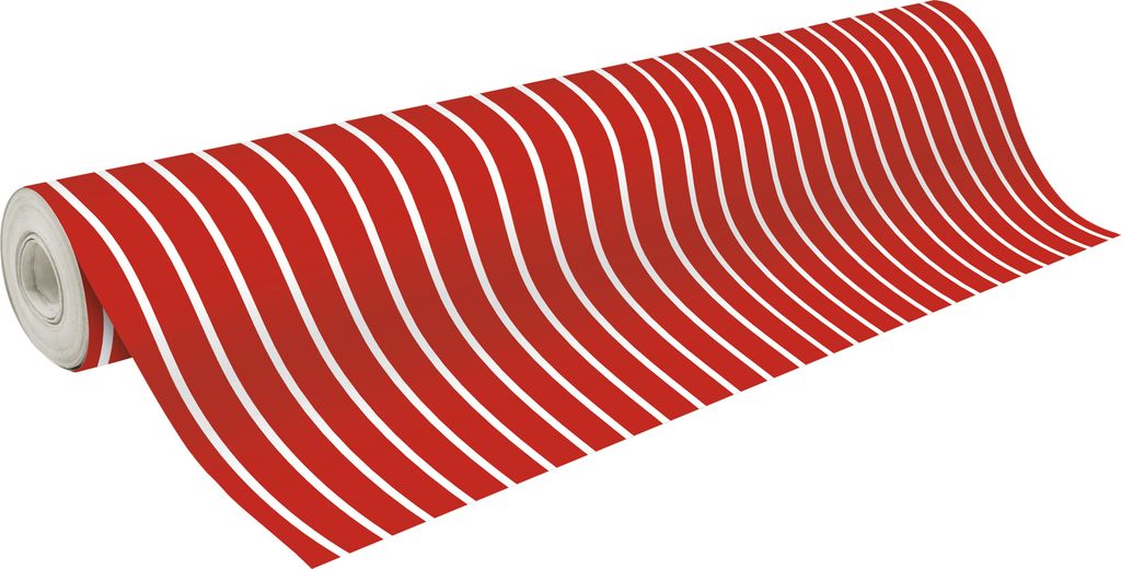 Clairefontaine Papier 80g Tiny 50x0,35m streif rot - 223918C