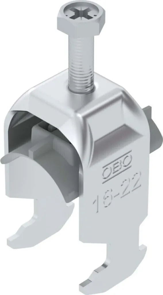 Fixation pour rail OBO Bettermann BS-H1-K-22 ALU pour électriciens