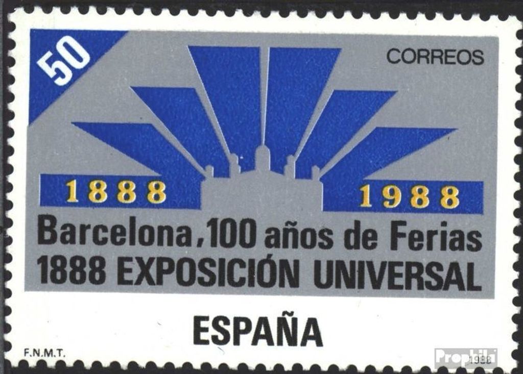 Briefmarken Spanien 1988 Mi 2831 (kompl.Ausg.) postfrisch Weltausstellung
