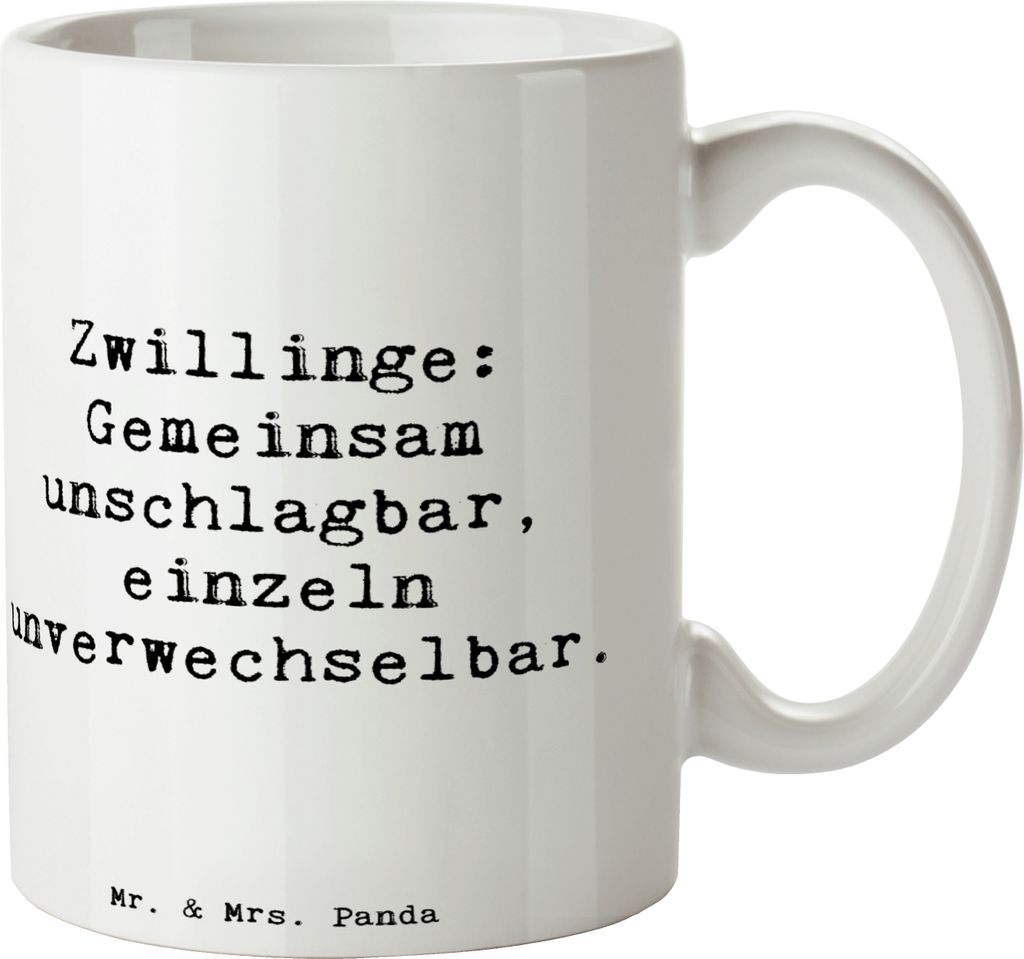 Mr. & Mrs. Panda Kaffeebecher Spruch Unschlagbare Produktbild 