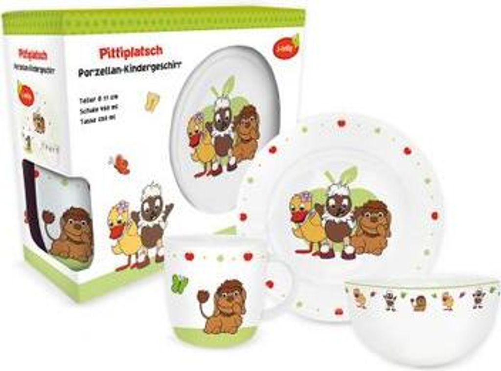 Trötsch Pittiplatsch et ses amis Set de vaisselle en Image du produit 