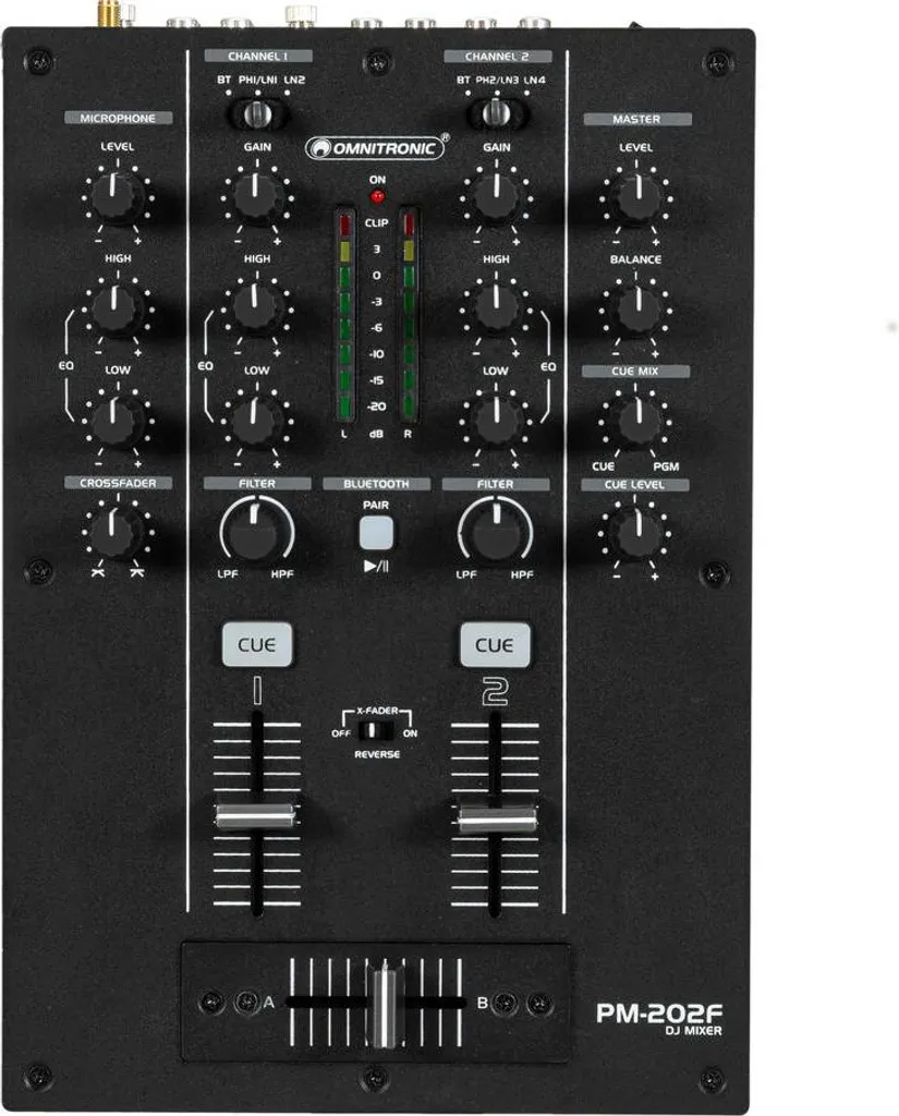 Mixeur DJ compact OMNITRONIC PM-202F pour mixer sans ordinateur via USB - 4