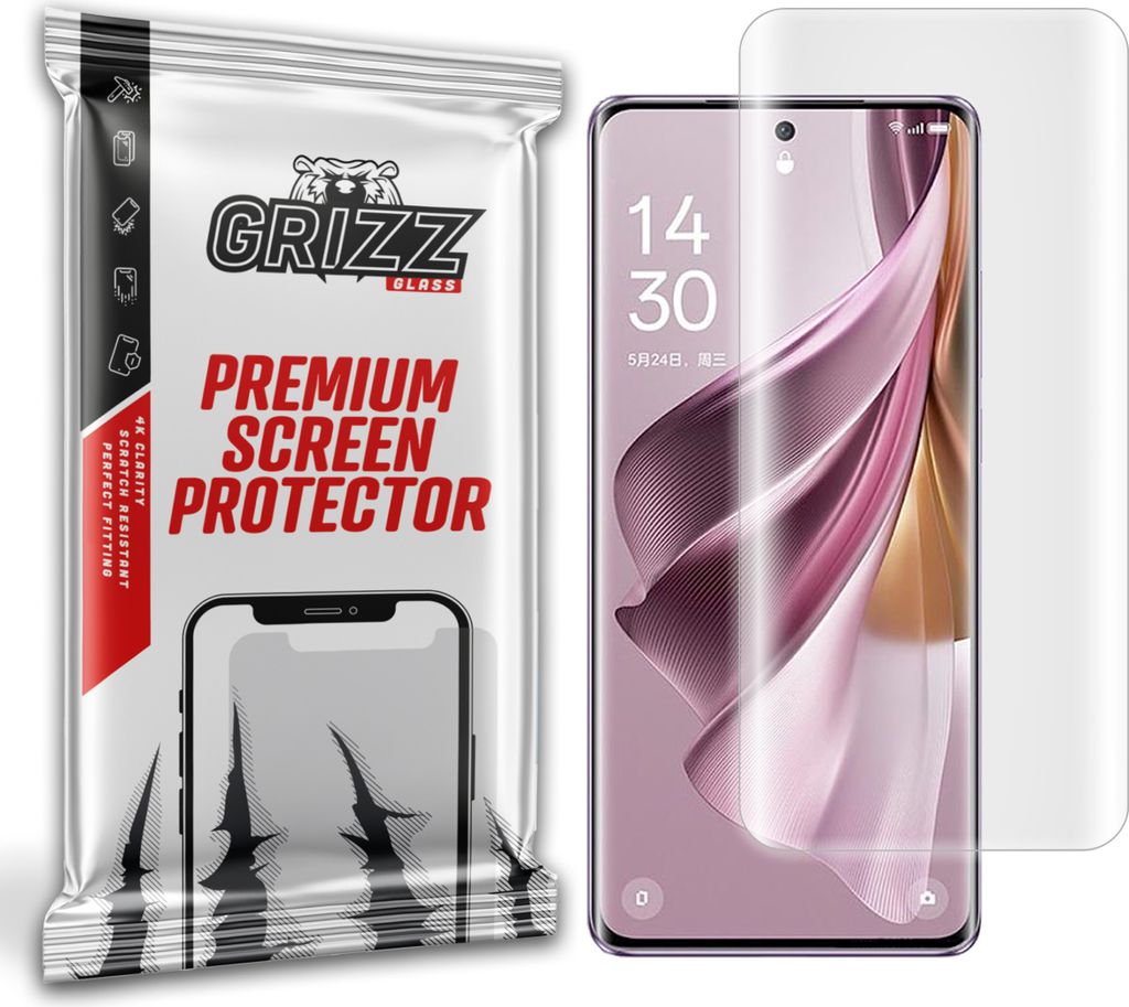 GrizzGlass Hydrogel-Folie Hydrofilm für Oppo Reno10 Pro+