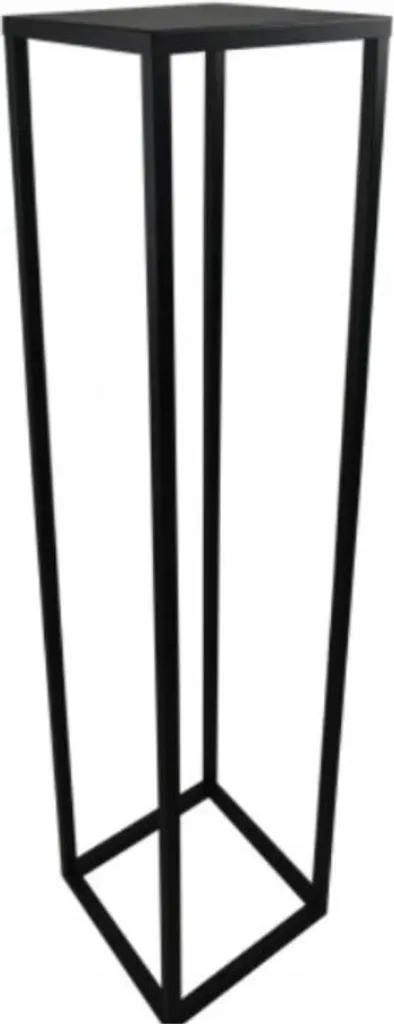 Aménagez votre Salon avec le Porte-fleurs Loft Noir Simple 100 cm