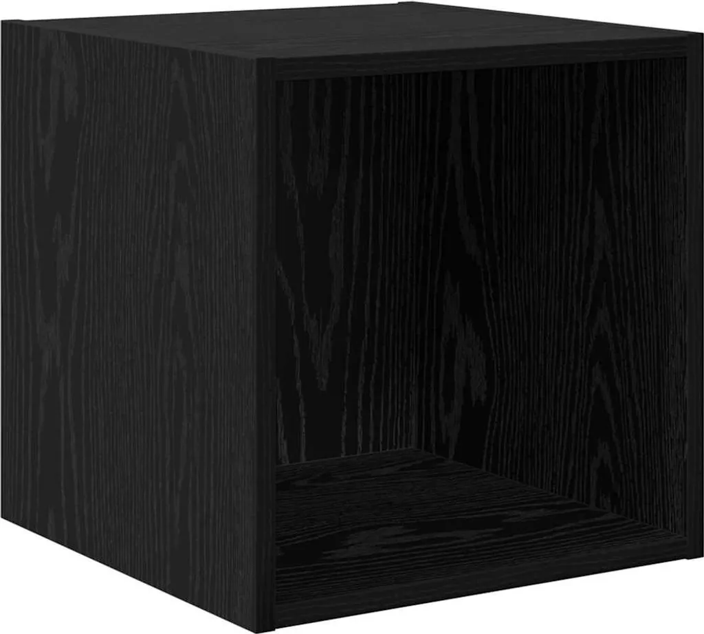 Armadio a Muro Rovere Nero 37x37x37 cm - Salvaspazio Legno Alta Qualità