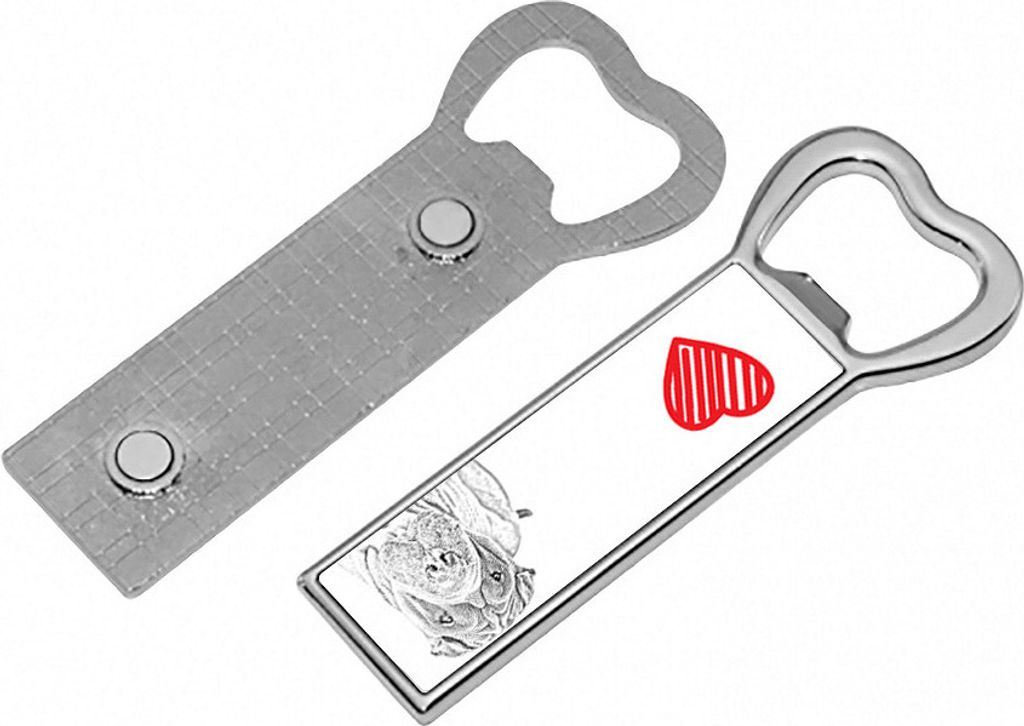 Shar Pei - Flaschenöffner mit Hund, personalisierter Flaschenöffner für den Kühlschrank, ein einzigartiges Geschenk für Männer von der Marke ...