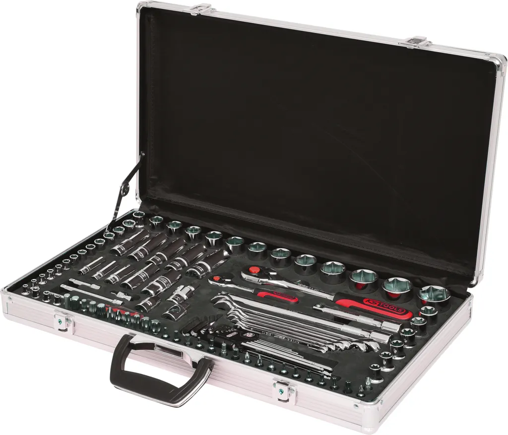 Coffret de douilles et cliquets 102 pièces KS TOOLS série CHROMEplus 1/2"