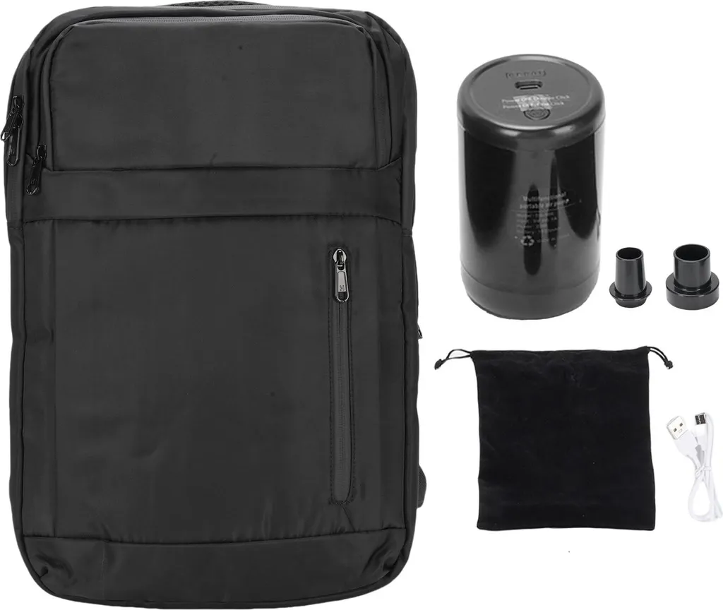 Sac à dos sous vide compressible 60L avec pompe pour vêtements et PC