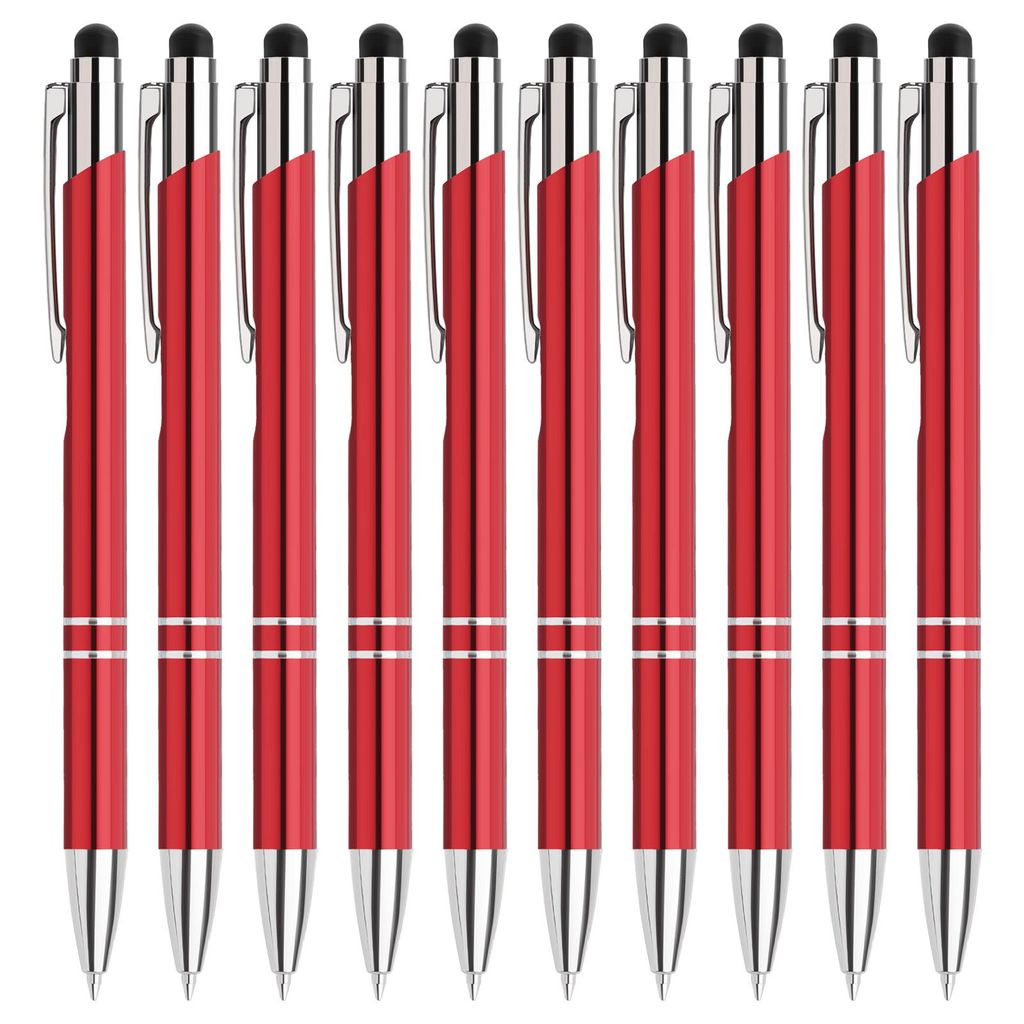 10 Stück Druckkugelschreiber mit blauer Tinte, 2-in-1 Produktbild 