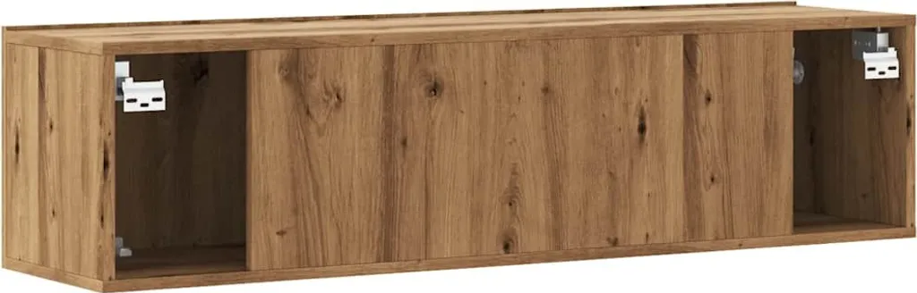 Maison Exclusive - Mobile TV in rovere Artisan 120x30x30 cm Materiale ligneo - 6