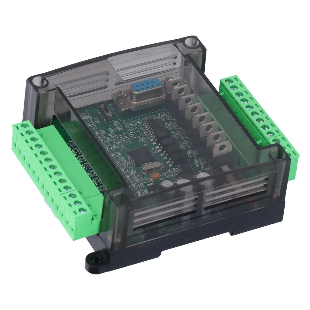 Carte de contrôle PLC FX3U-14MT pour automatisation industrielle rail DIN