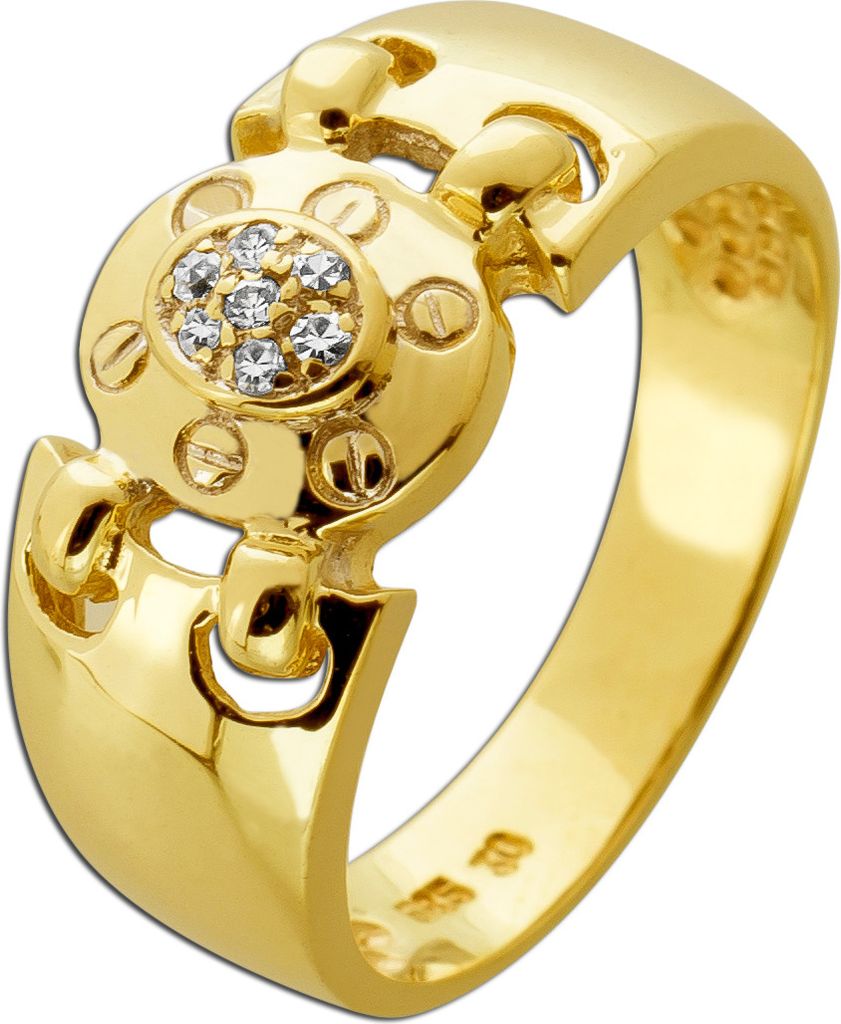 Brillant Ring Gold 585 14 Karat Diamanten 0.15ct. 18