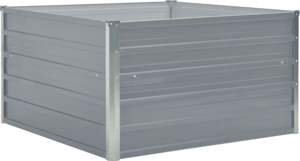 vidaXL Podwyższone łóżko 100 x 100 x 45 cm Stal ocynkowana Zdjęcie produktu 