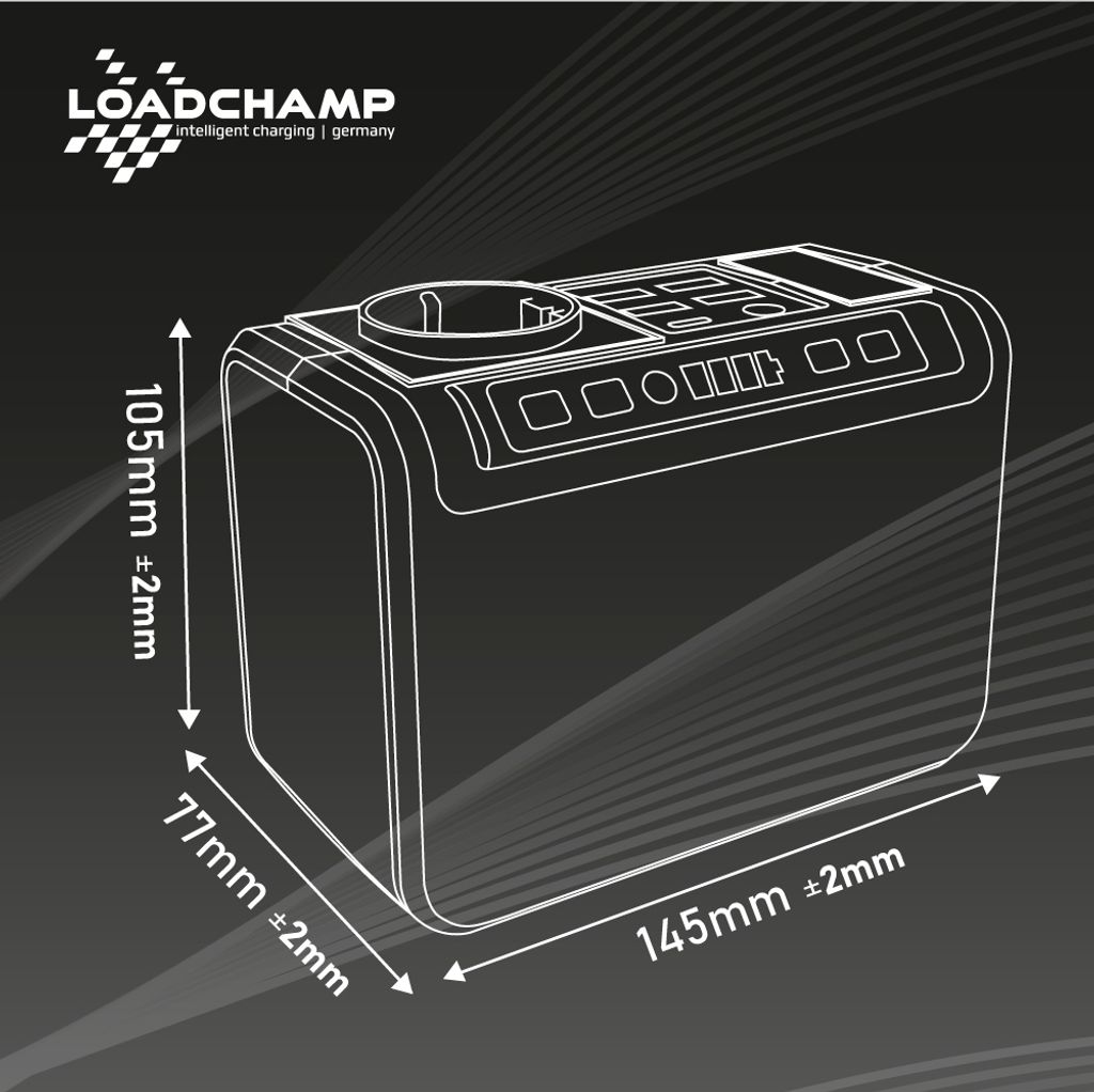 Loadchamp Powerbank mit Steckdose 24000mAh Produktbild 7