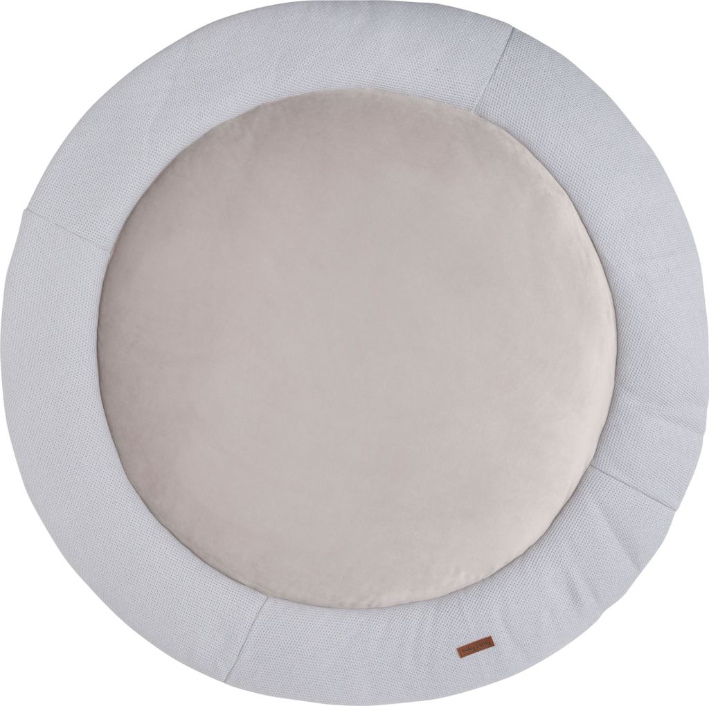 Baby's Only Krabbeldecke rund Classic - Silbergrau - Ø90 cm