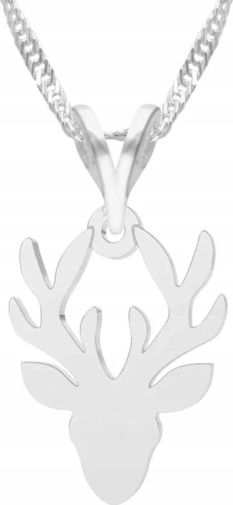 Collana Corna di Cervo in Argento 925 - Gioiello Certificato 925