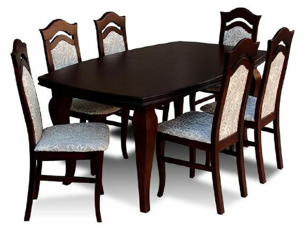 Esstisch + 6x Stühle Stuhl Esszimmer Set Essgruppe Gruppentisch Tisch Tische Z14