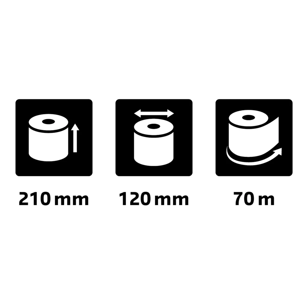 Papier Télex 2 plis Exacompta Blanc - Format 210x120 mm (52122E) x6