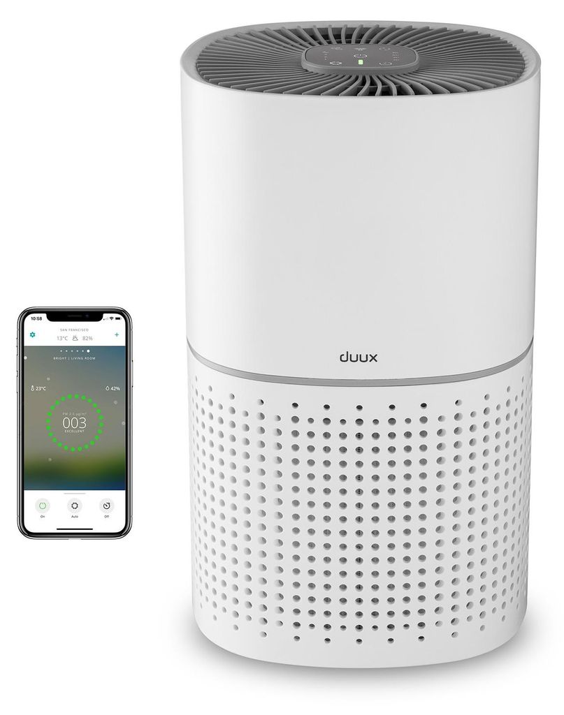 Duux Bright Air Purifier | CADR 200m3 / h | Smart | HEPA 13 | Weiß