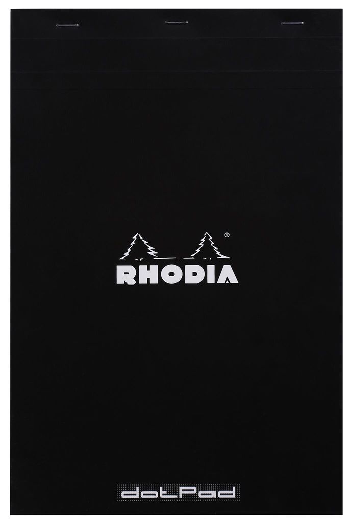 Rhodia Notizblock A4 80 Blatt Dot Grid Schwarz